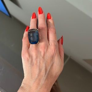 Elegant Brazilian stone delicately set in gold